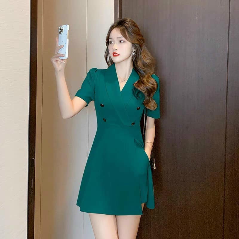 SET BỘ LỤA ÁO FORM DÀI PHỐI NÚT