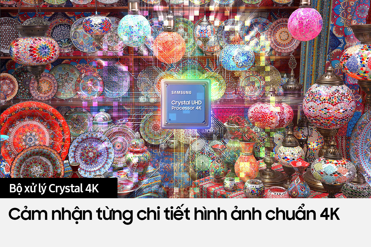 Smart Tivi Crystal Samsung 4K 43 inch UA43BU8000 - Model 2022