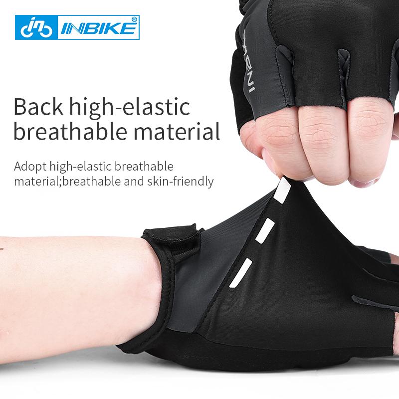 Găng tay xe đạp Inbike Half Finger chống trượt xe máy MTB Găng tay xe đạp MTB Găng tay đàn ông Găng tay thể thao ngoài trời IF19285 Color: Style A-Red Size: XL