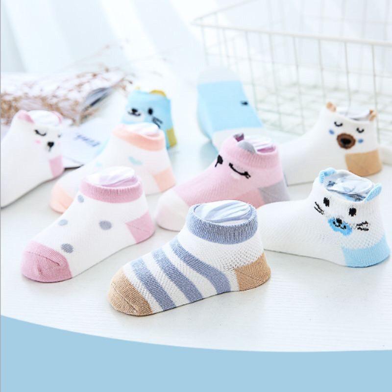 Set 5 Đôi Tất Lưới Cổ Thấp Cho Bé