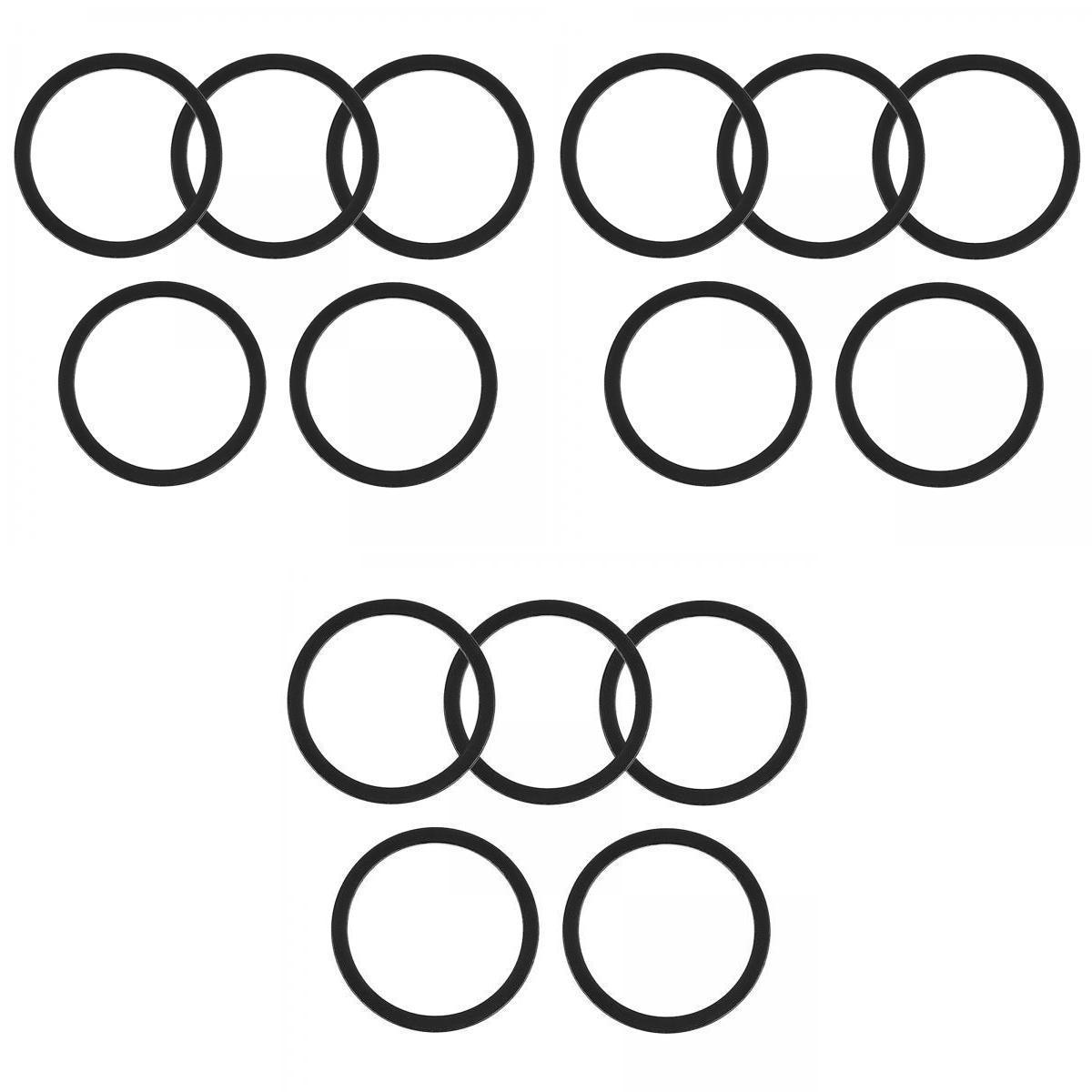 15x Metal Bike Bottom Bracket Gasket Cassette Hub Sprocket Washer Black