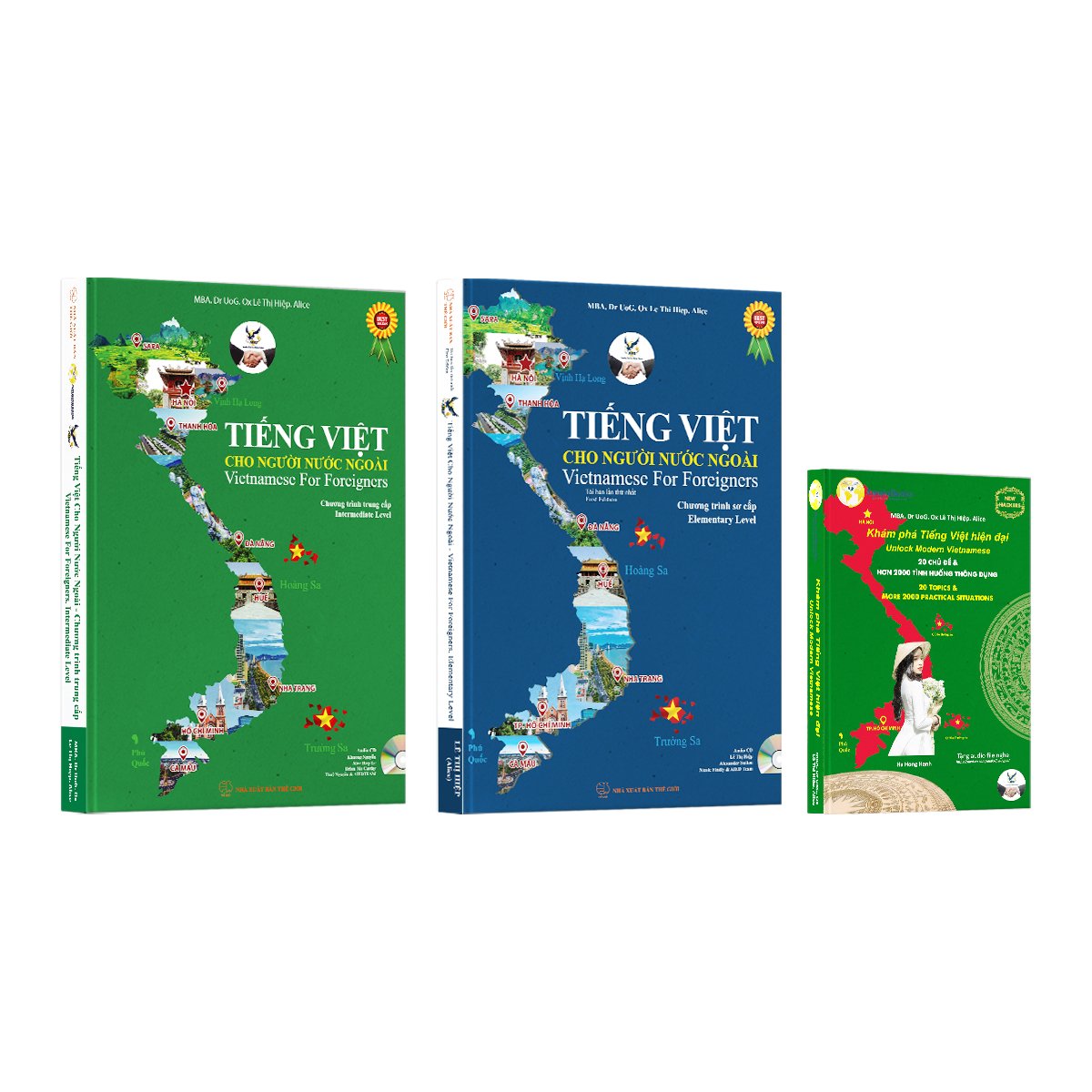 Bộ Sách Tiếng Việt Cho Người Nước Ngoài 2 Cấp Độ Sơ Cấp Tái Bản - Trung Cấp Kèm Cd Và Khám Phá Tiếng Việt Hiện Đại