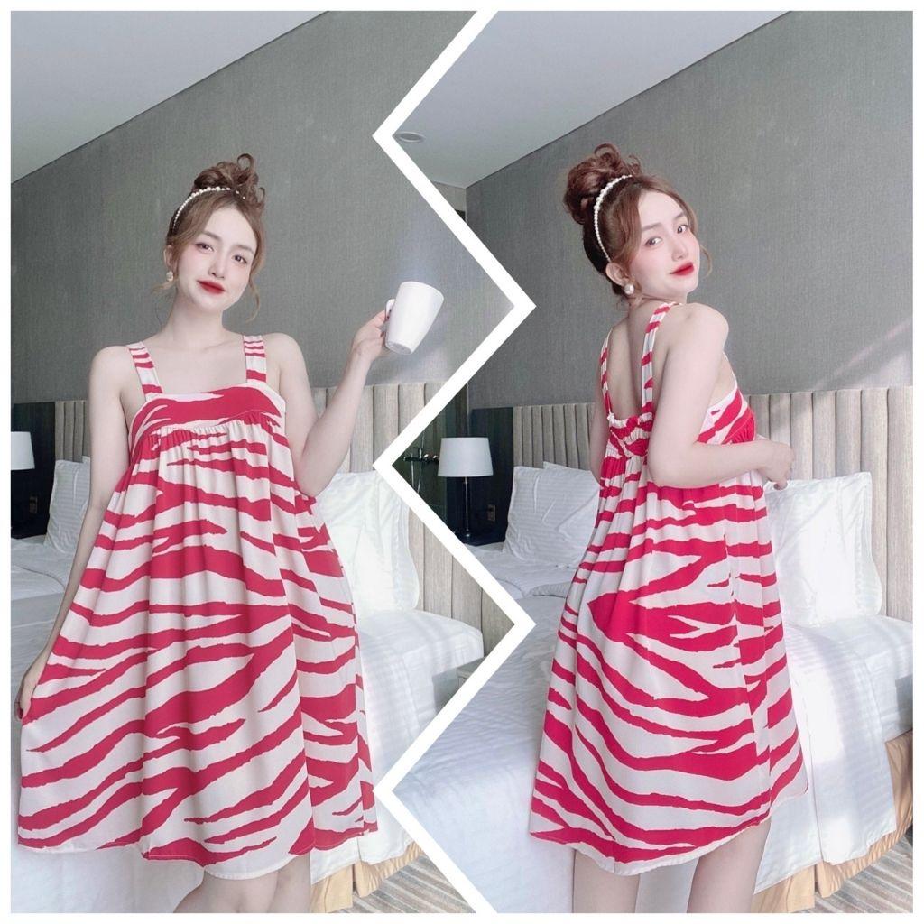 Váy ngủ sexy BIGSIZE ️FREE SHIP️ Đầm ngủ sexy lụa Mango Chất Siêu Mát Dáng Siêu Xinh &lt;75kg