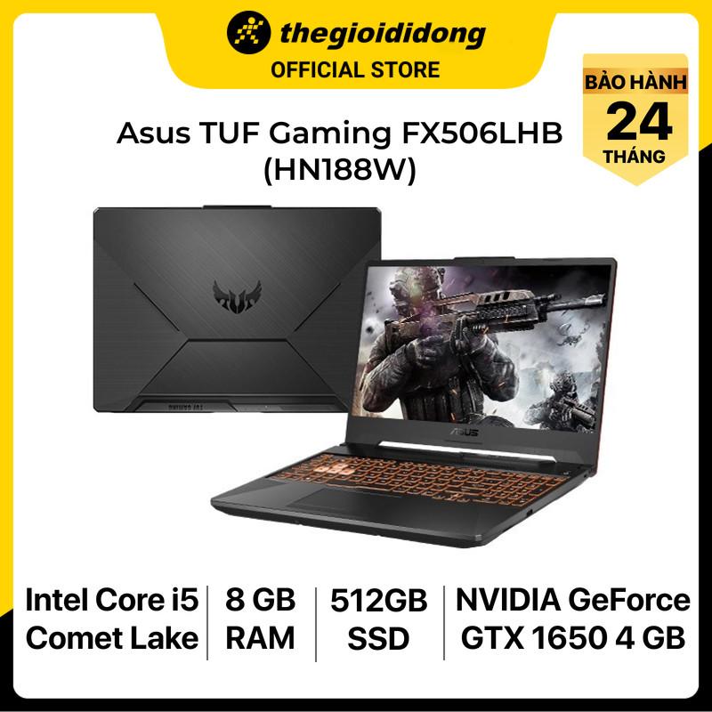 Laptop Asus FX506LHB i5 10300H/8GB/512GB/4GB GTX1650/15.6&quot;F/144Hz/Win11/(HN188W)/Đen - Hàng chính hãng