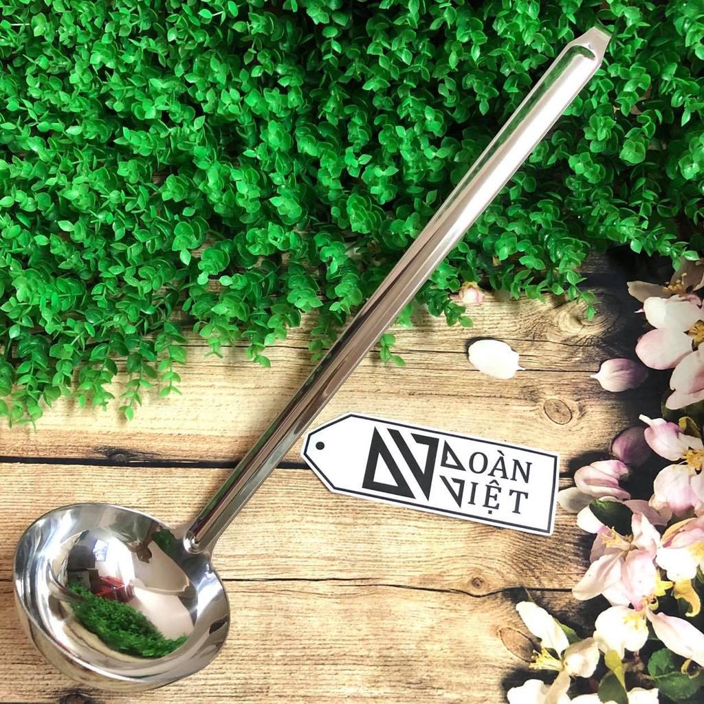 Vá múc canh, vá múc soup CÁN DÀI 46cm - Inox không gỉ cao cấp