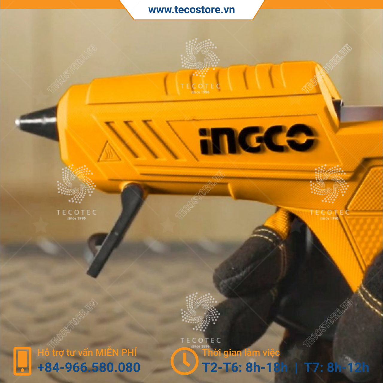 Súng bơm keo INGCO GG148