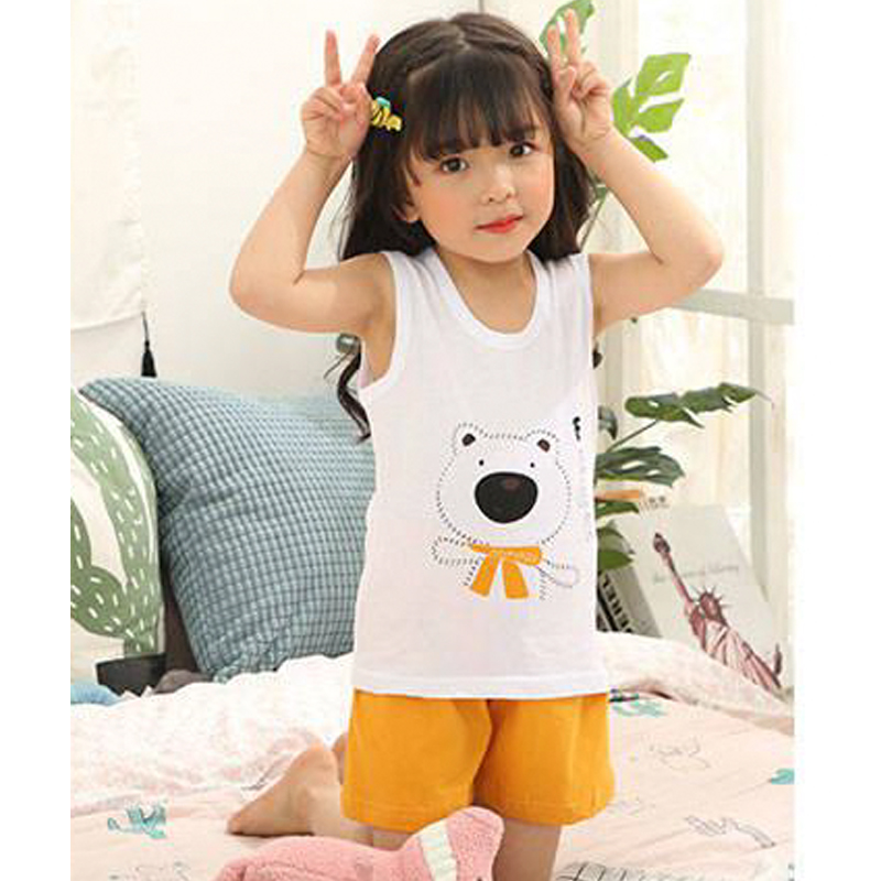 Bộ đồ cho bé gái hình thú chất liệu thun cotton tháng mát 103-Gái