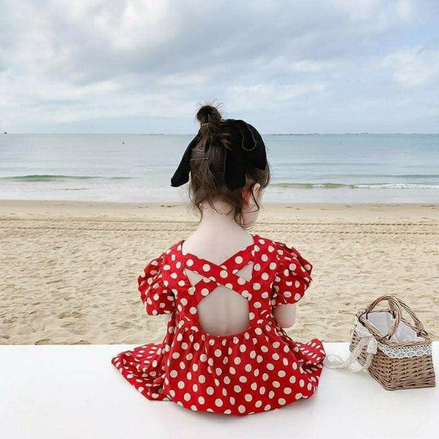 BÁN SỈ VÁY BI CÁNH TIÊN 2 MÀU CHO BÉ