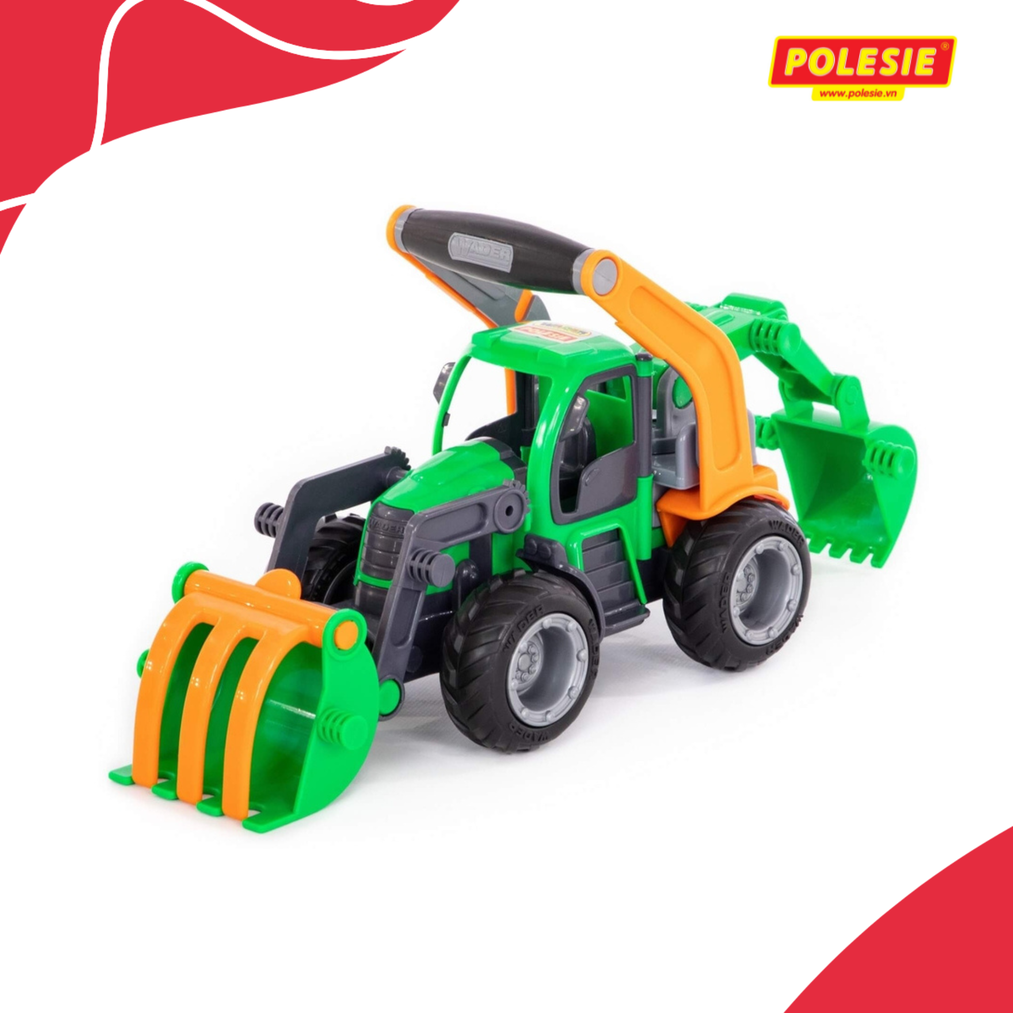 Xe xúc đồ chơi GripTrac – Wader Toys