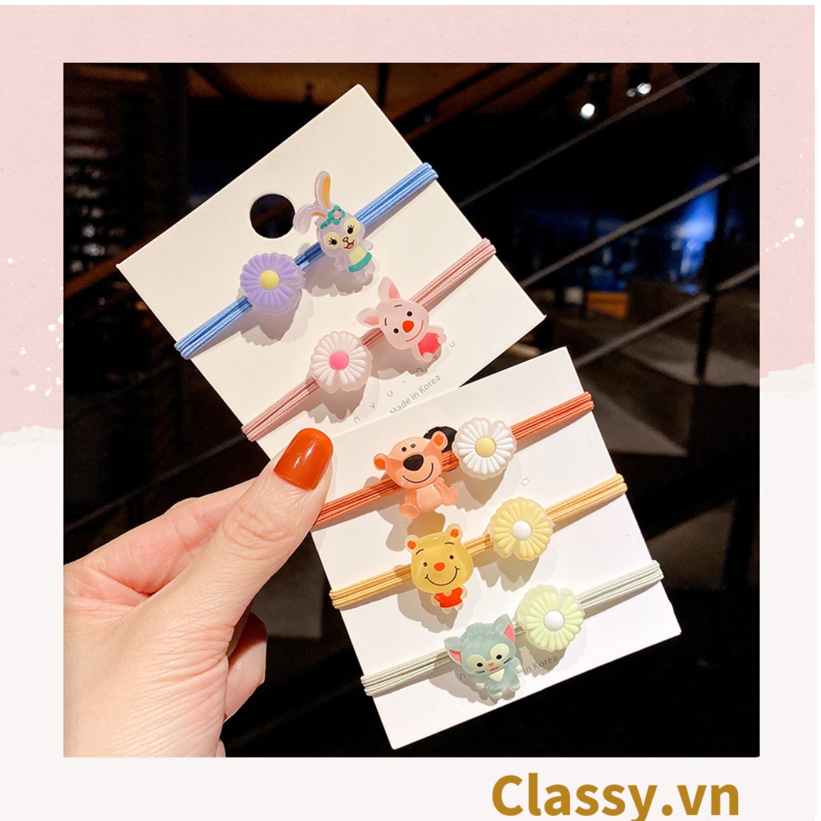 01 dây cột tóc dạ quang phát sáng hình động vật thạch jelly bền chắc giá rẻ, nữ tính PK629