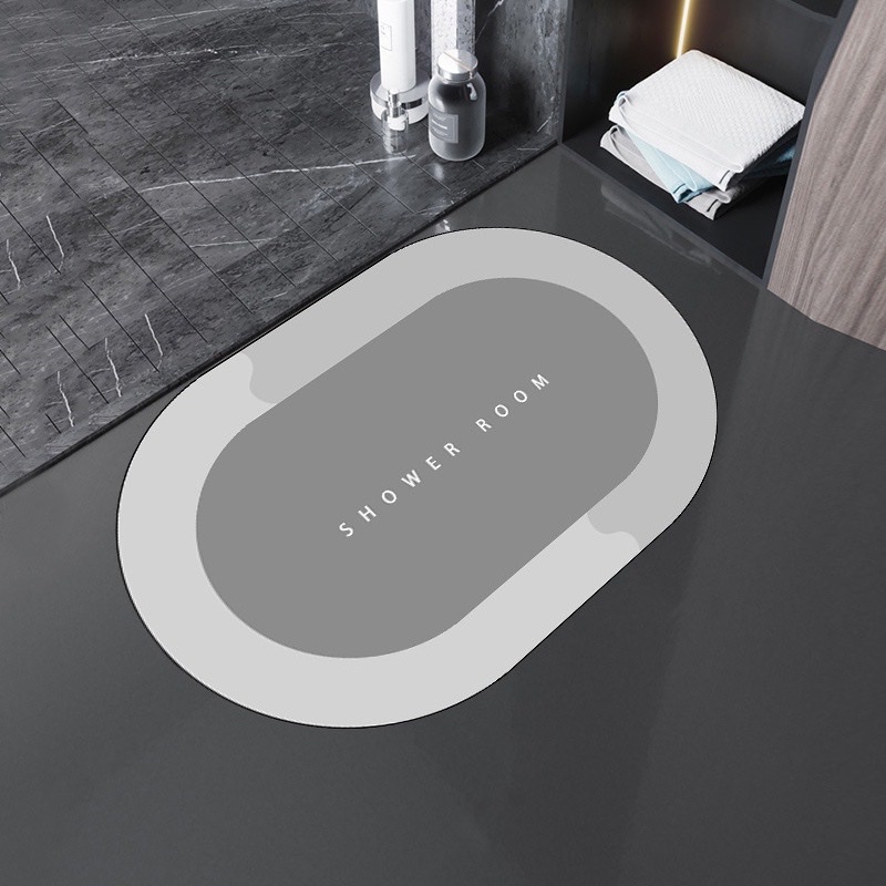 Thảm lau chân chùi chân nhà tắm ,nhà bếp BATHROOM ,siêu thấm hút nước ,chống trơn trượt kích thước 60 x 40cm