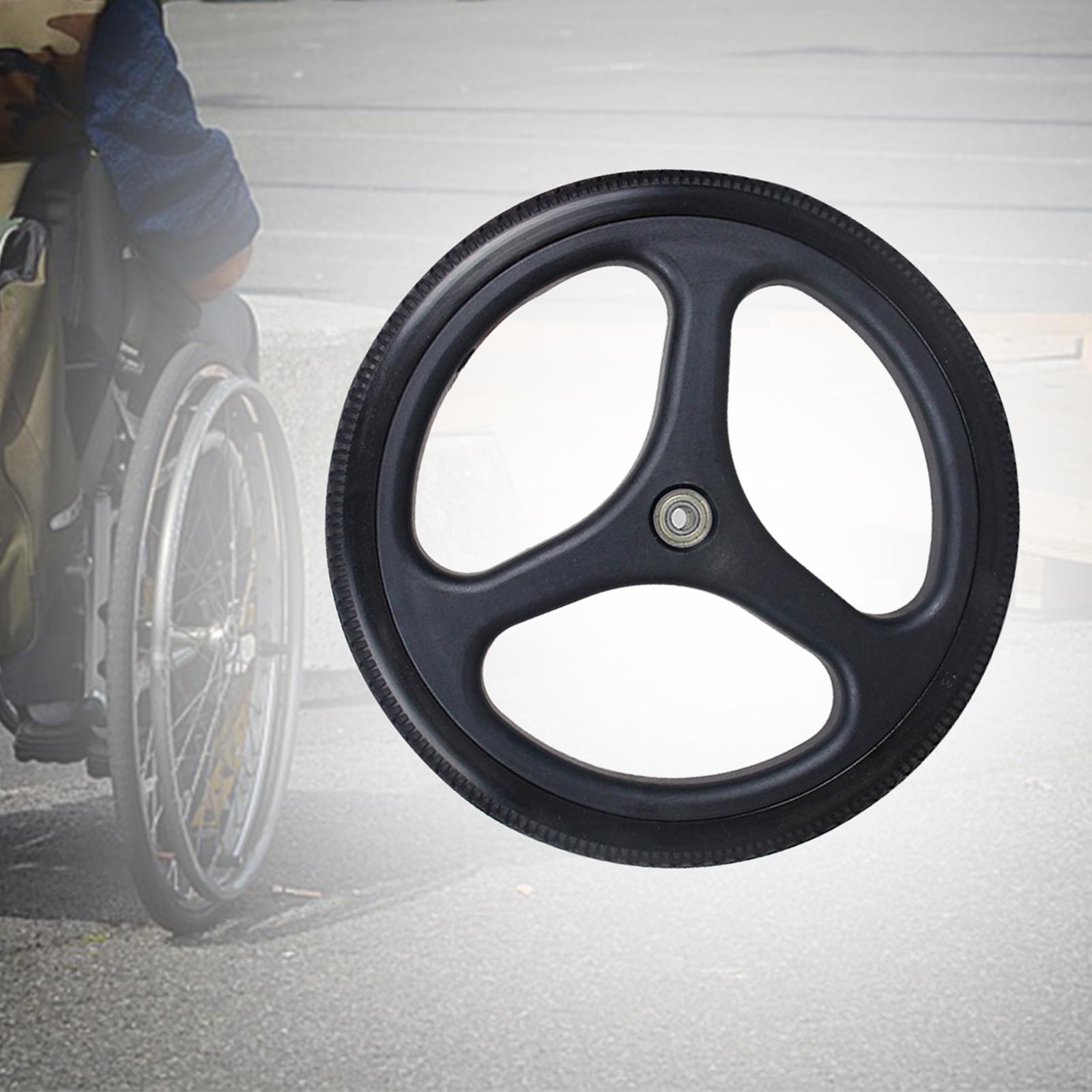Wheelchair Rear Wheel Assembly Wheel Tires ABS Hub for Manual Wheelchair