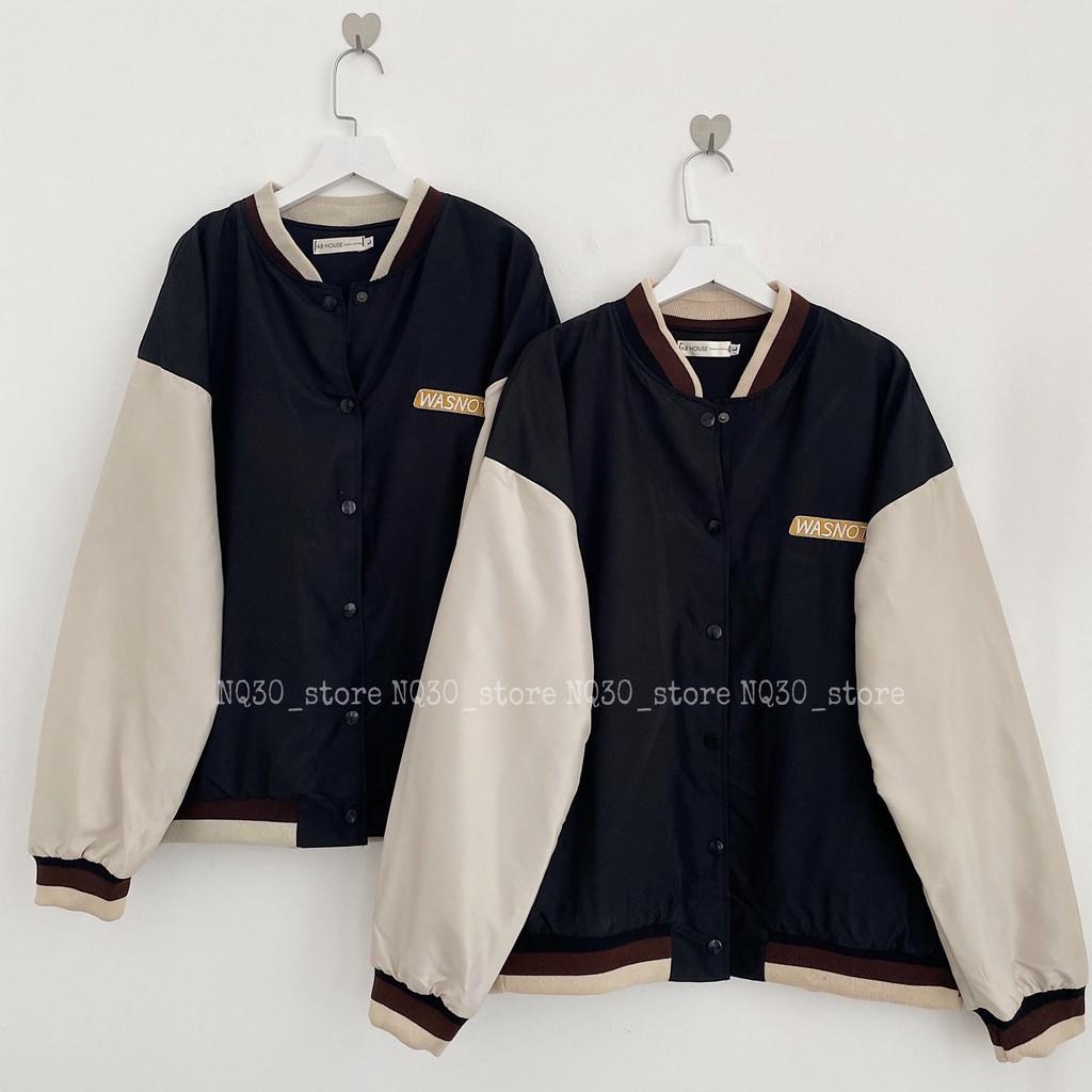 Áo Khoác Bomber Jacket WASNOT Chất Dù Nam Nữ Unisex