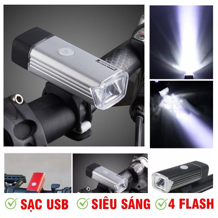 Đèn pha xe đạp siêu sáng 4 chế độ Machfally