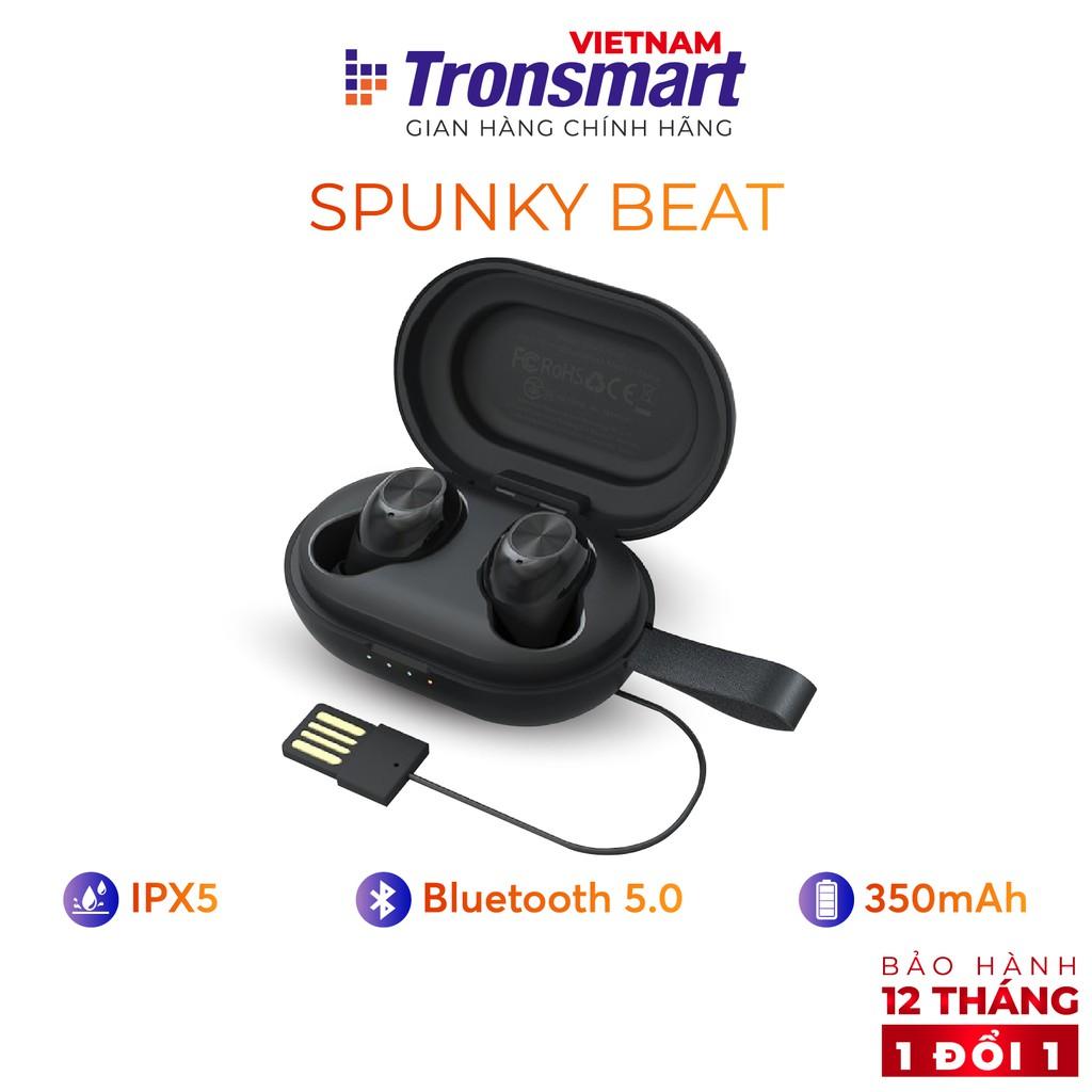 Tai nghe Bluetooth 5.0 Tronsmart Spunky Beat Khử tiếng ồn Chống nước IPX5 - Hàng Chính Hãng