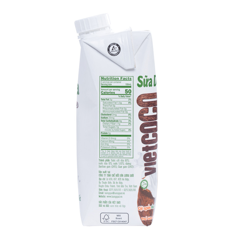 Combo 2 Hộp Sữa dừa Vietcoco 500ml