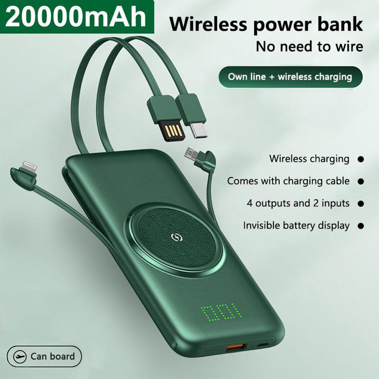 Wireless Charger Powerbank Battery Charger For IOS/Android