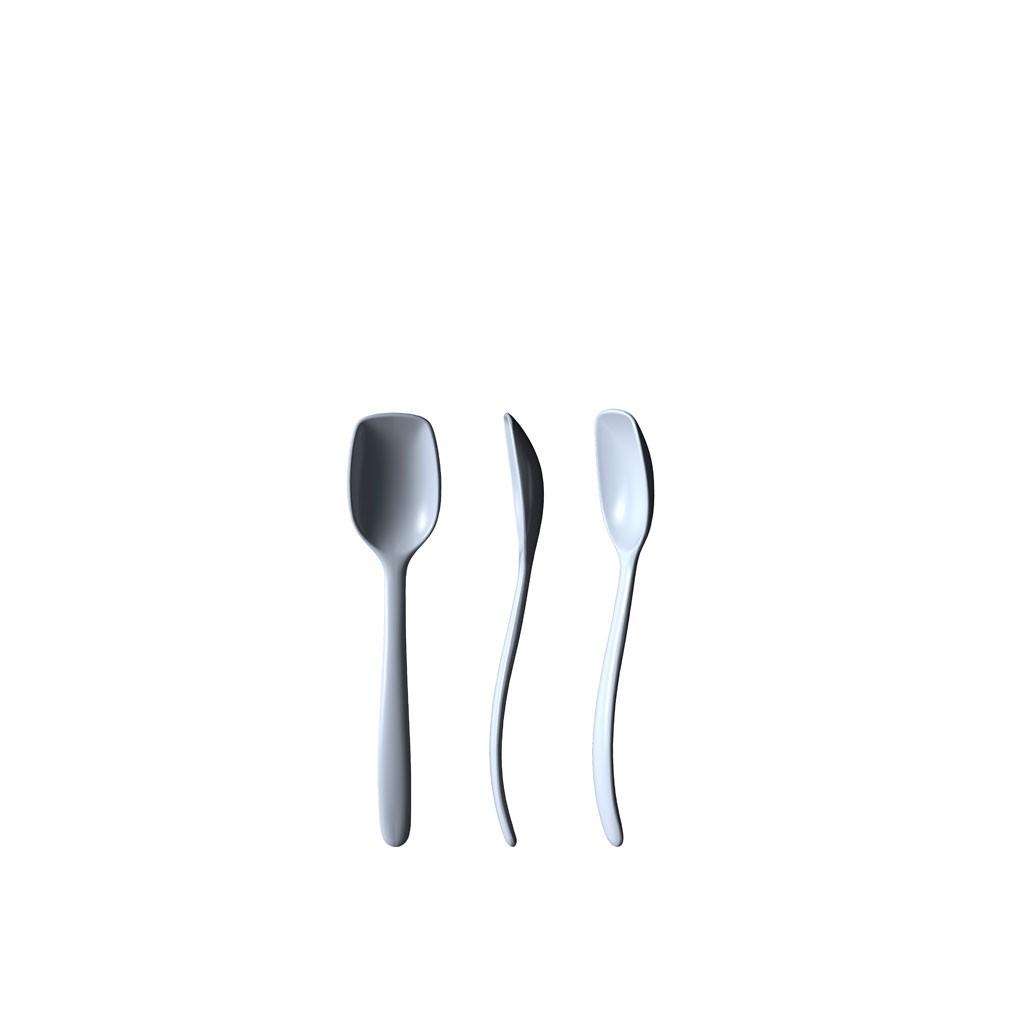 Thìa nấu ăn 19cm Rosti 517, màu xanh Bắc Âu. Nhãn Rosti Đan Mạch