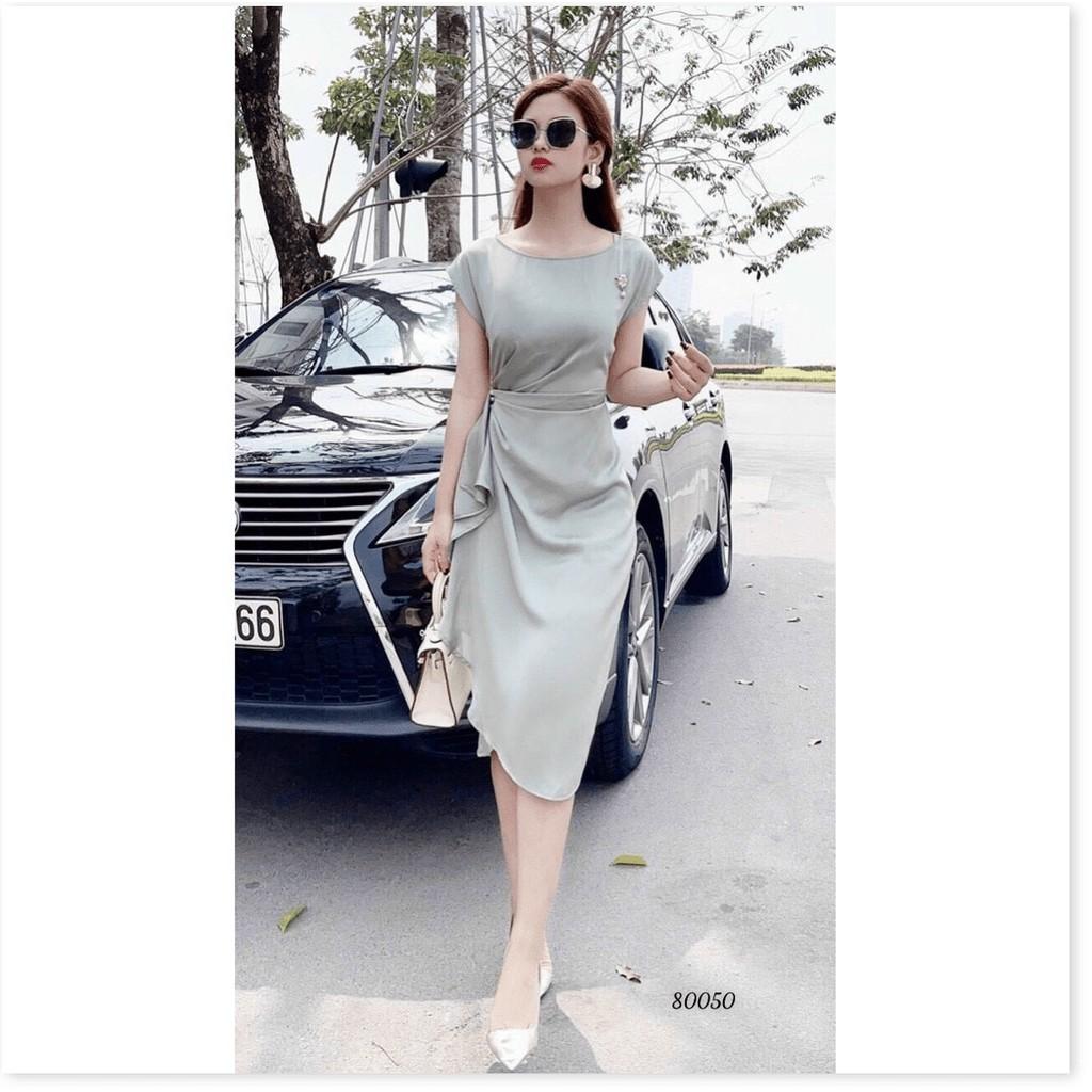 ĐẦM KÈM PHỤ KIỆN SIÊU XINH,THIẾT KẾ HỌA TIẾT TRƠN