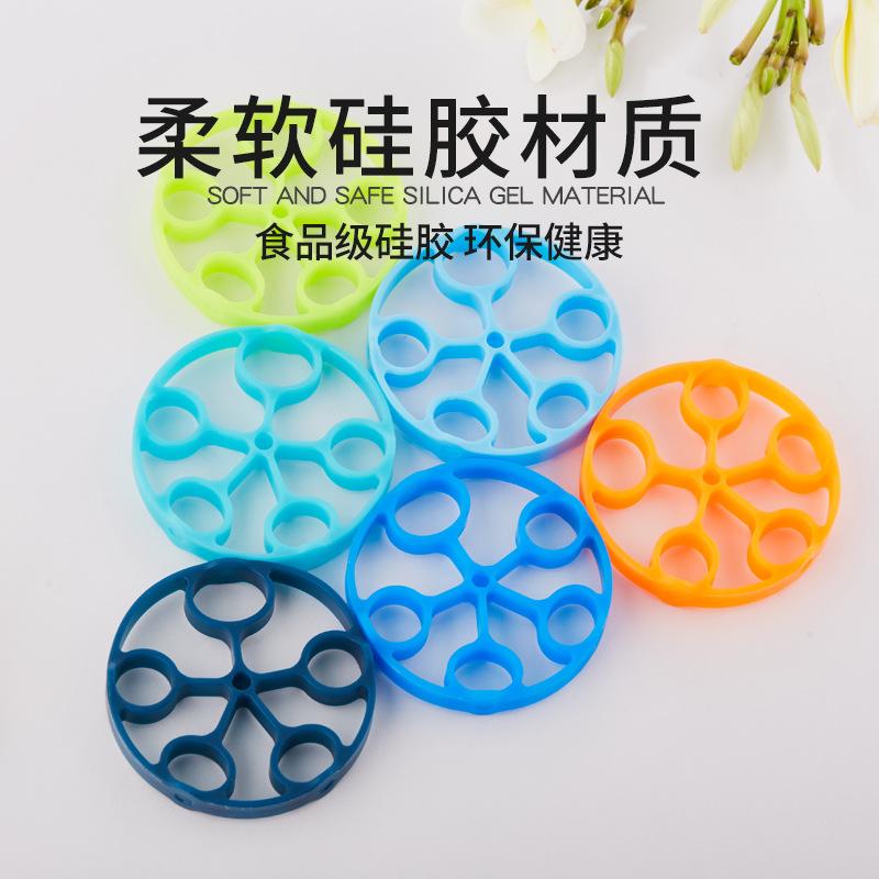 Silicone GRIP Thiết bị tập thể dục ngón tay Viêm viêm khớp tay cầm tay tăng cường huấn luyện phục hồi chức năng để giảm đau Color: Fluorescent green