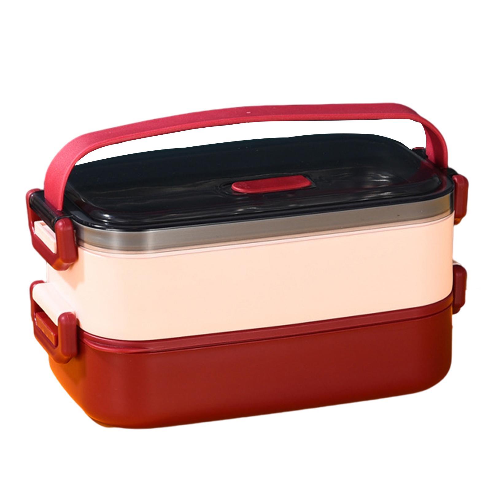 Bento Lunch Box Lunch Container with Handle Durable Storage BPA pink
