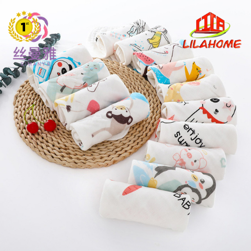 Combo 5 Khăn Sữa Sợi Bông Cotton Mềm Mại Cho Da Em Bé 30*30cm - Hàng Chính Hãng