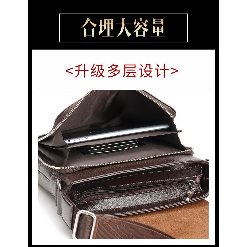 Túi đeo chéo nam, túi đựng ipad hồ sơ tài liệu da bò thật cao cấp ĐEN - NÂU - BẢO HÀNH DA 12 THÁNG