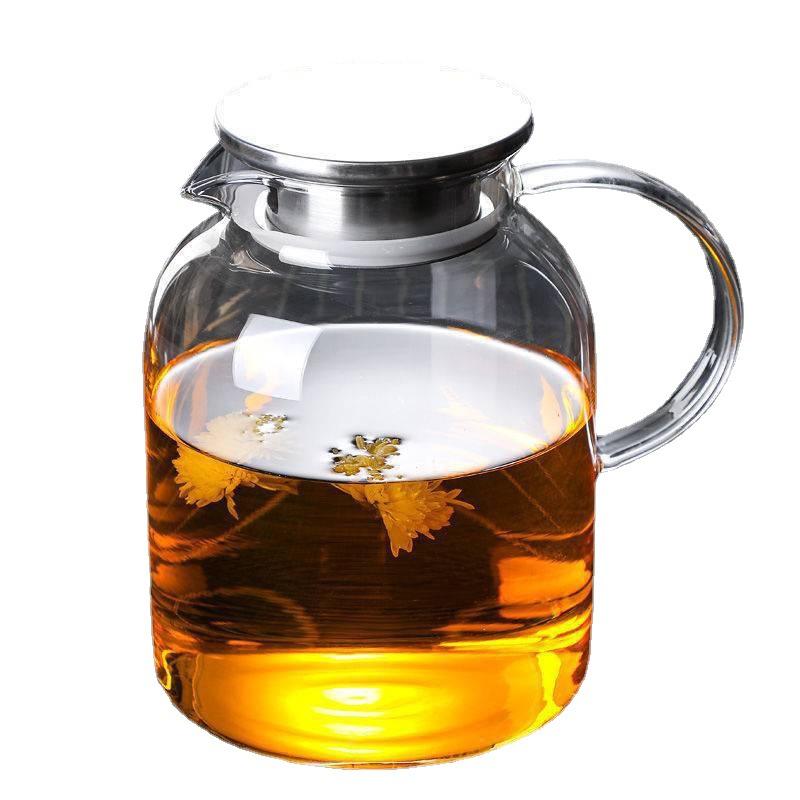 Bình thủy tinh đựng nước BĐN-02, Bình thủy tinh chịu nhiệt có Nắp bằng Inox 304-Dung tích 1000/1800ml