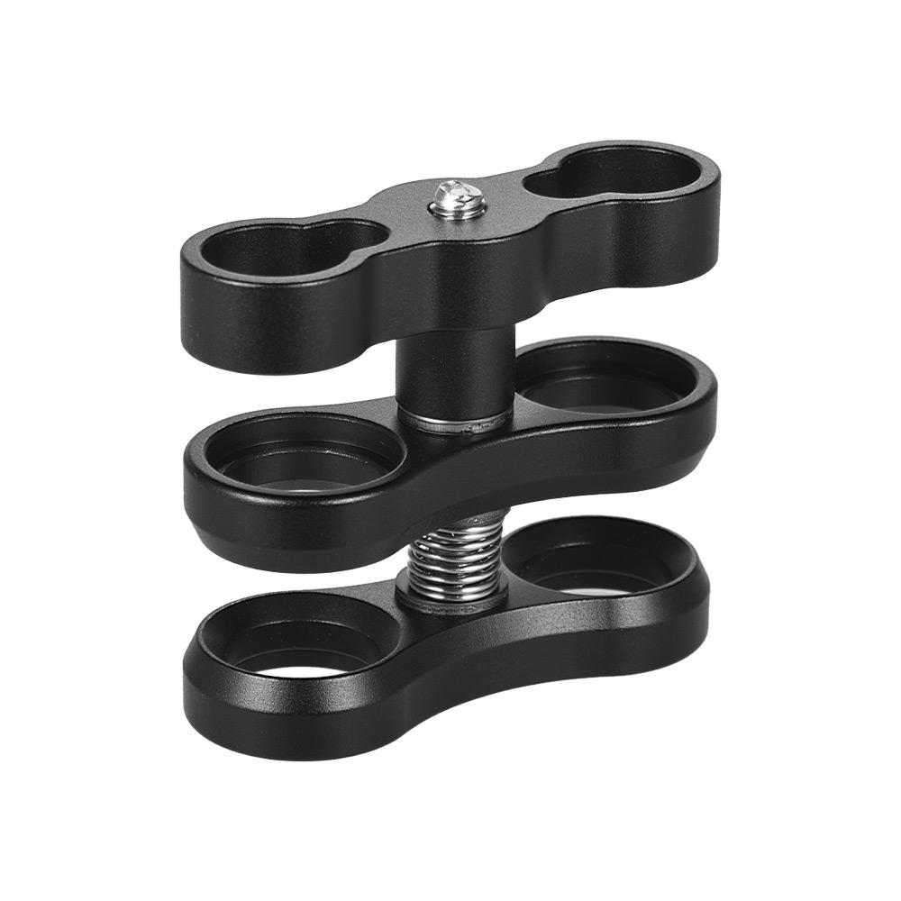 Giá đỡ kép để chụp ảnh dưới nước có hệ thống đèn lặn cho GoPro Action