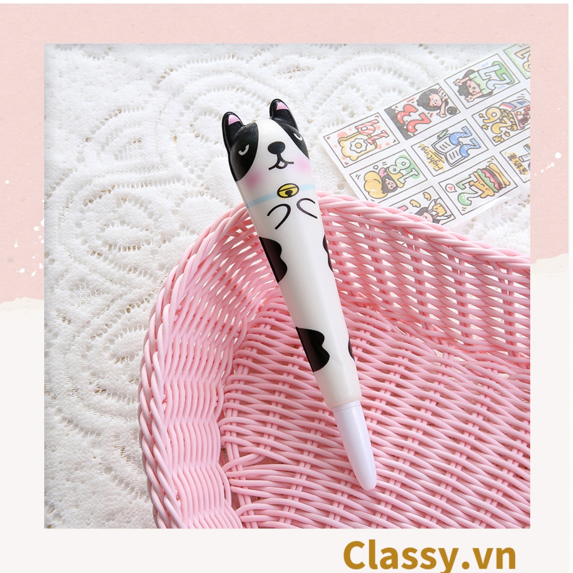Bút Véo Classy siêu dễ thương phục hồi sáng tạo ngòi 0.5mm nhiều màu tùy chọn cho học sinh, sinh viên PK924