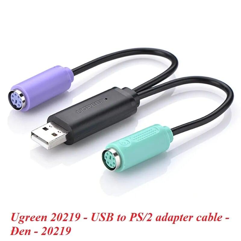 Ugreen UG2021920219TK 20CM Cáp chuyển đổi USB 2.0 sang cổng PS2 cho phím chuột cao cấp - HÀNG CHÍNH HÃNG