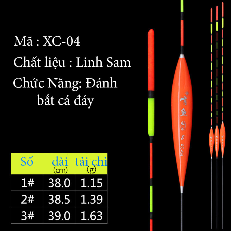 Phao câu cá nano,nhiều màu sắc và kích cỡ, có đủ thông số mã XC