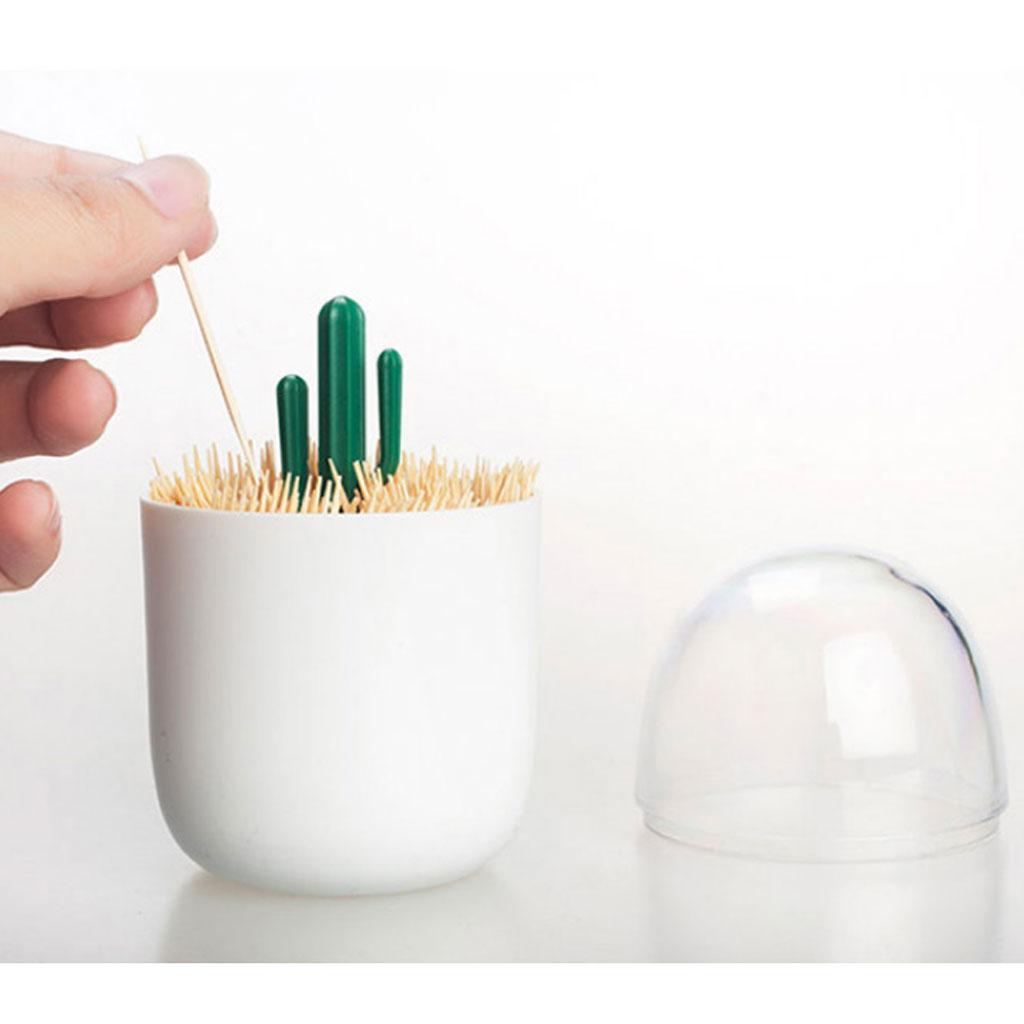 Creative Cotton Swab Holder, Qtip Toothpick Storage Box Canister Organizer, Dust-proof