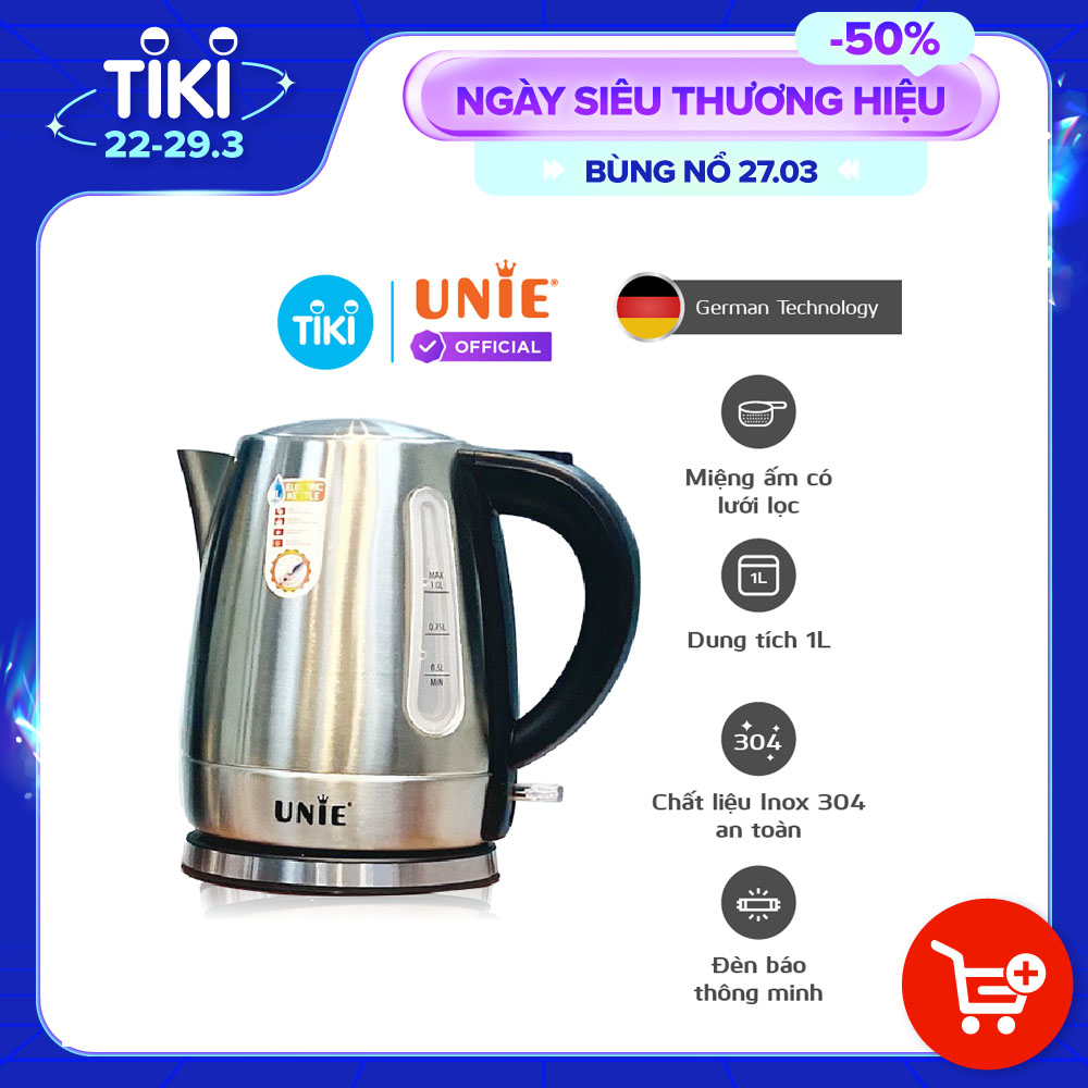 Ấm siêu tốc Unie UE-300 dung tích 1L