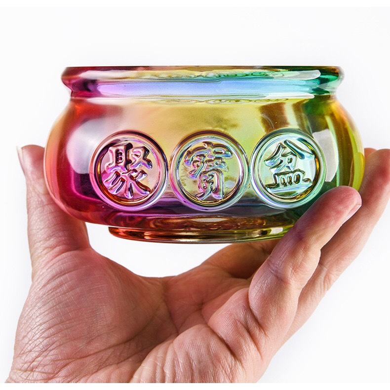 Bát Tụ Bảo Chiêu Tài Phong Thủy Nhiều Sắc 8cm