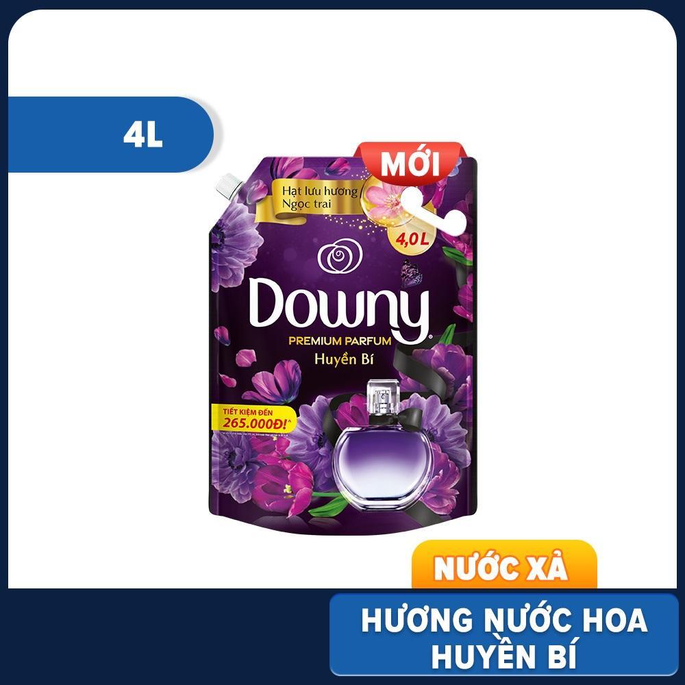 Combo 2 Túi Nước Xả Vải DOWNY Nước Hoa Cao Cấp Đậm Đặc Hương Huyền Bí Túi 4L