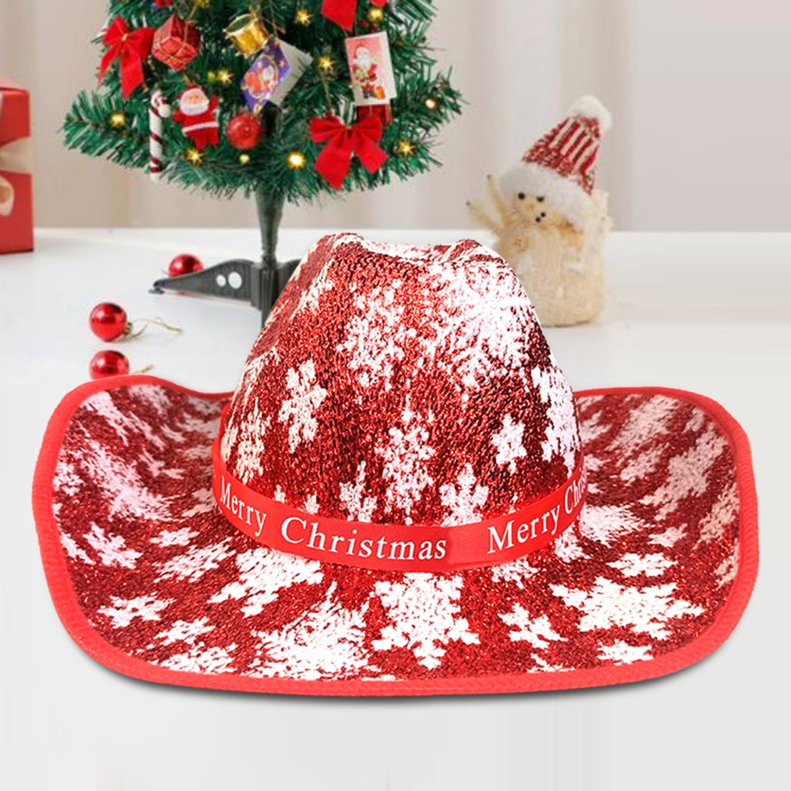 Western Cowboy Hat Wide Brim Cowgirl Hat for Christmas Carnival Costume