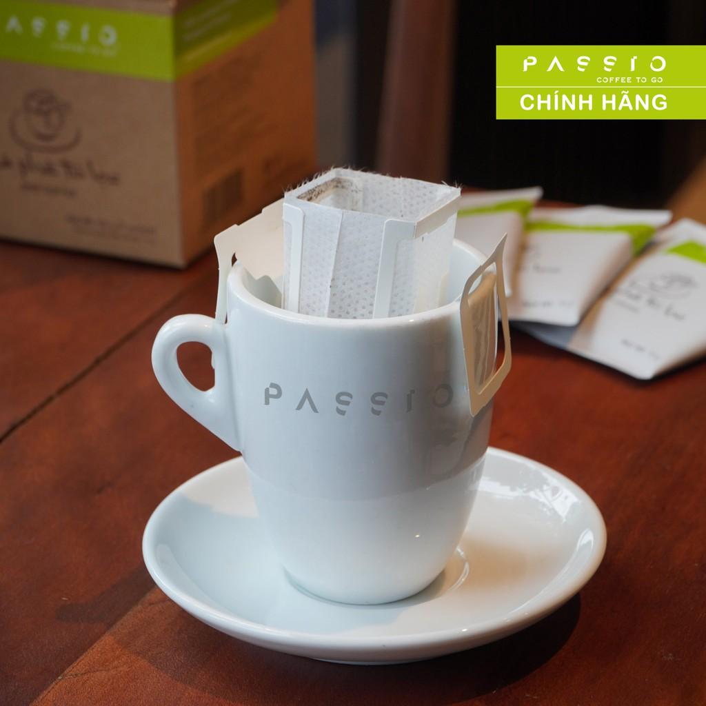 Cà phê túi lọc nguyên chất rang mộc - Passio Coffee (Hộp 10 gói x 10g)