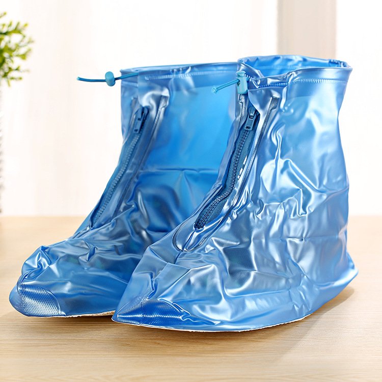 Ủng bọc giày đi mưa chất liệu nhựa dẻo siêu bền đẹp chống trơn trượt - xanh