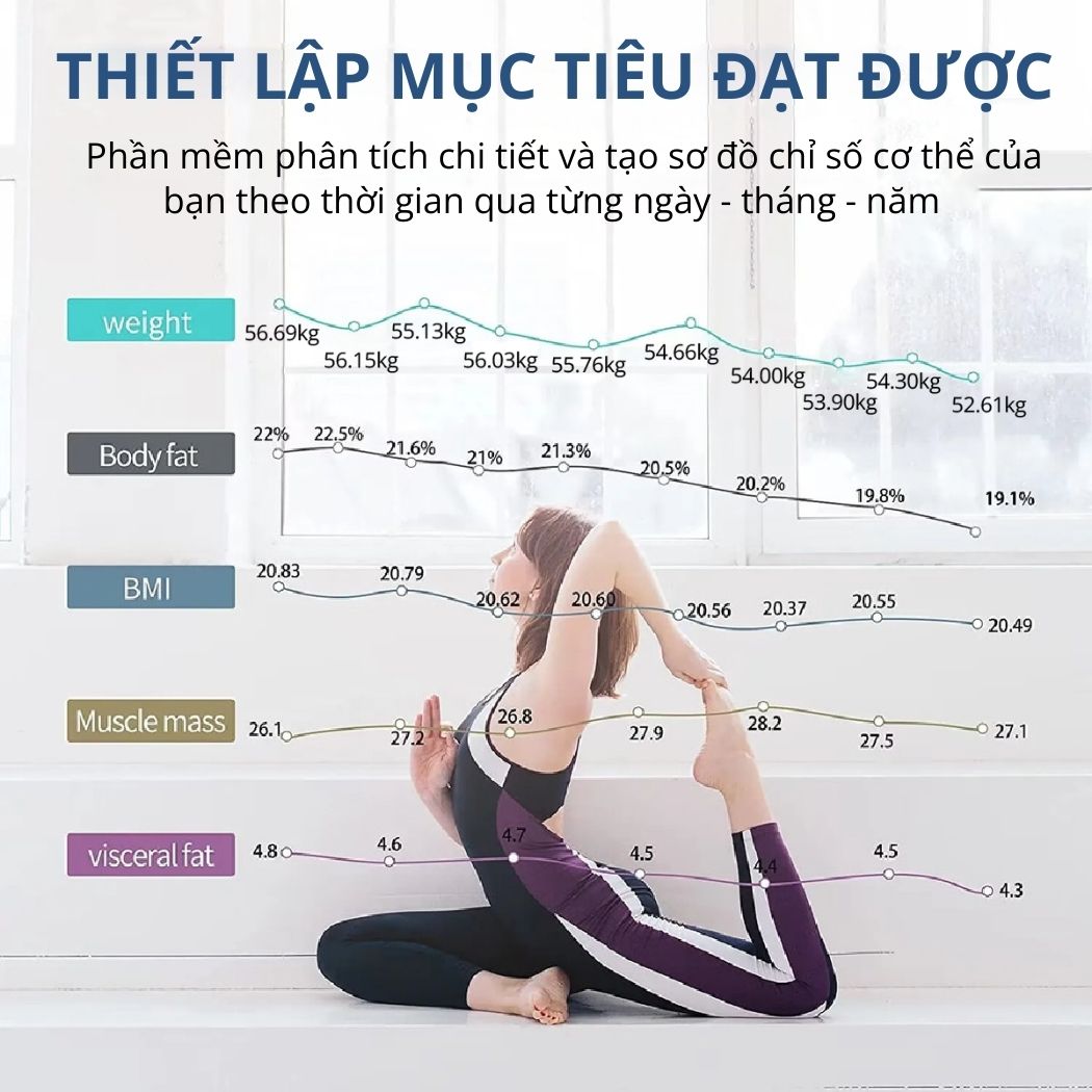 Cân quét chỉ số cơ thể Kachi MK370 CÔNG NGHỆ FEETID NHẬN DIỆN NGƯỜI DÙNG MÀ Không CẦN KẾT NỐI APP - Hàng chính hãng