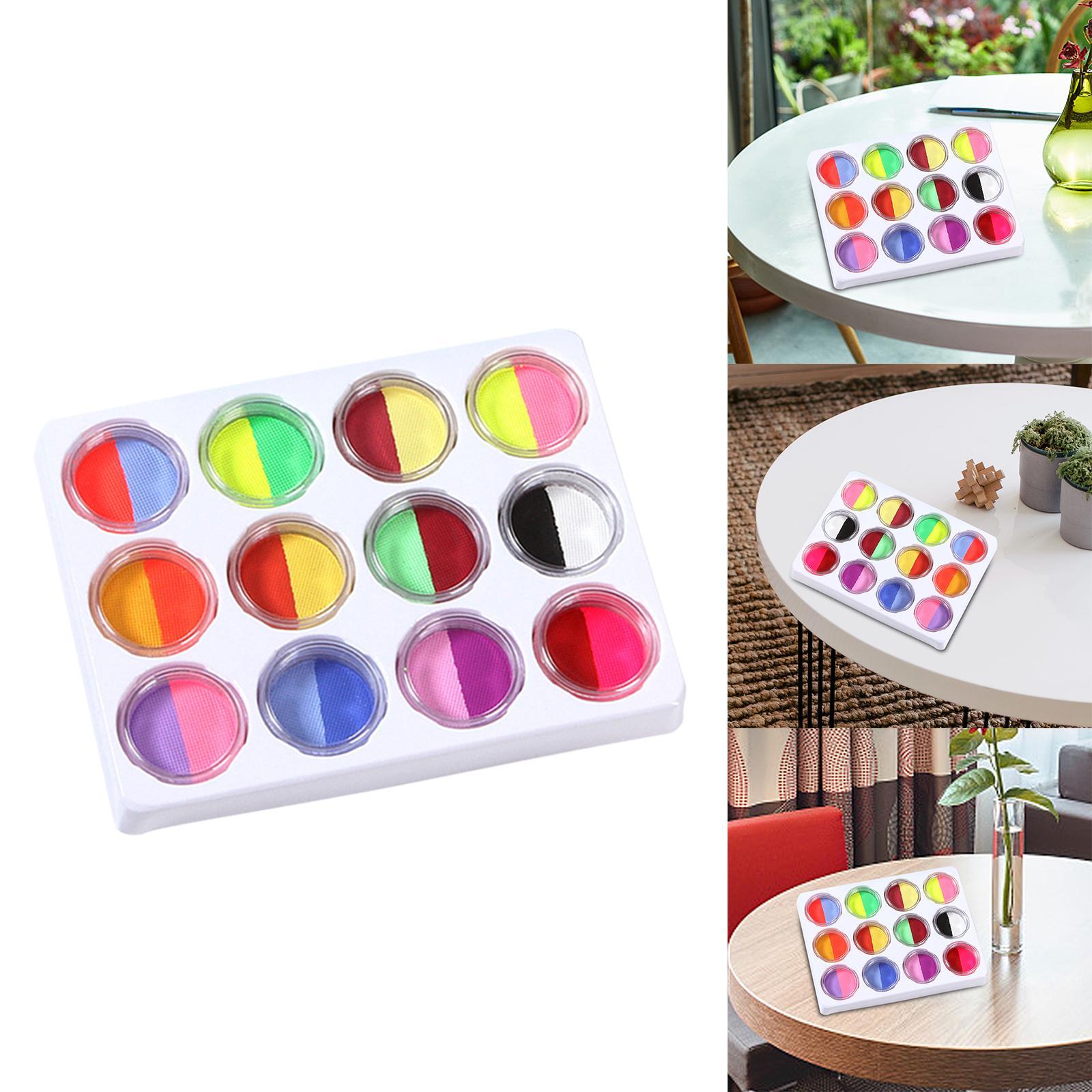 Face Paint Kit Washable Adults Face Painting Halloween Christmas Art