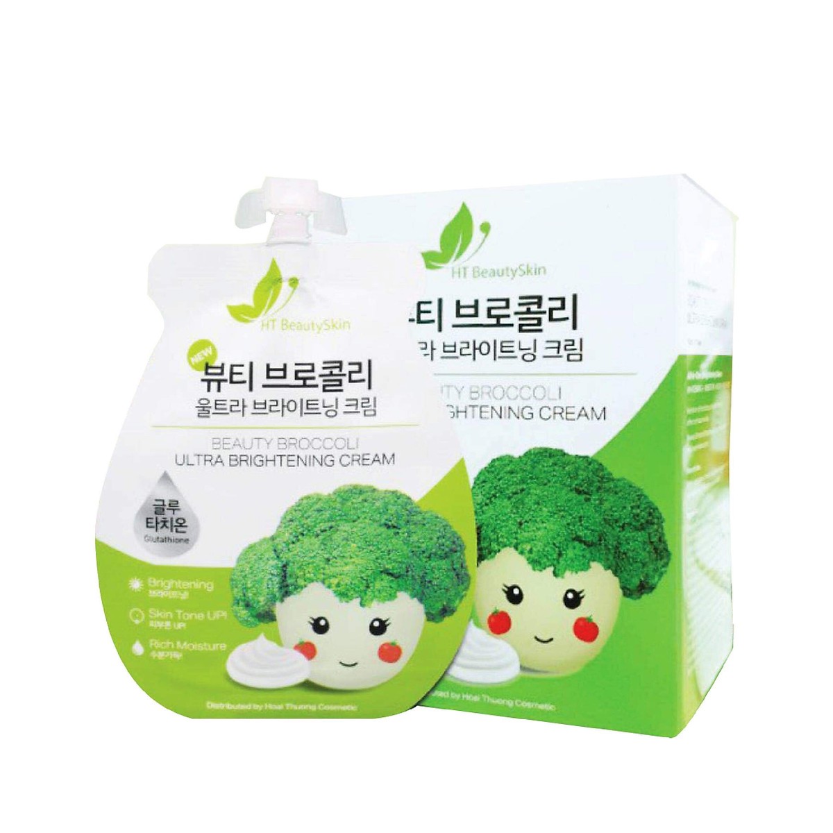 KEM FACE SÚP LƠ - Beauty Broccoli Ultra Brightening Cream ( 2 Túi)