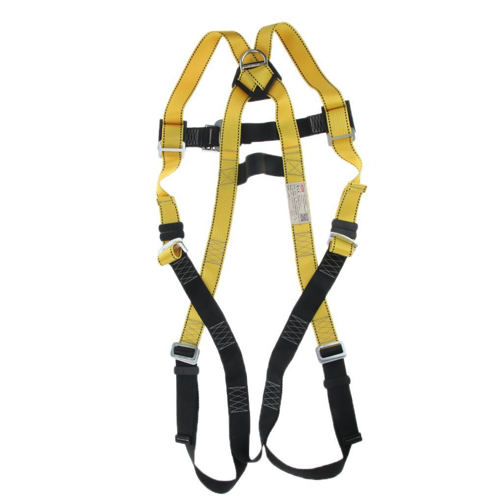 22KN Polyester Rock Climbing Mountaineering Full Body Safety Harness