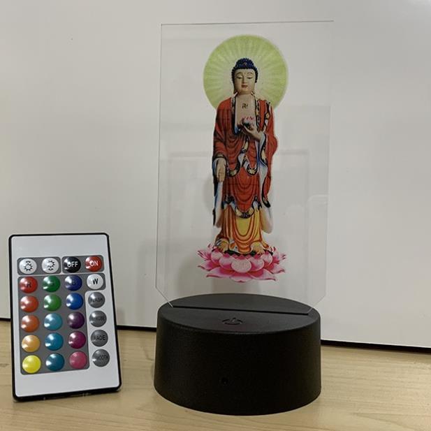 Đèn Led 3D in hình Phật Adida, hình thờ adida