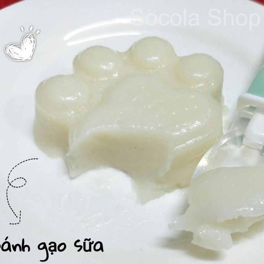 Bộ 4 Khuôn Hấp Bánh Cho Bé Bằng Nhựa Hình Chân Cún, Thỏ, Cua, Mặt Gấu
