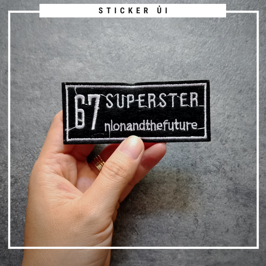 Phụ kiện trang trí áo thun tay lỡ unisex: Logo Sticker Patch Ủi Quần Áo, BALO, quần jogger chuẩn local brand streetstyle