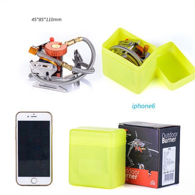 Bếp gas mini Naturehike campoutvn xếp gọn đồ cắm trại du lịch dã ngoại dây nối dài sử dụng an toàn đánh lửa tự động công suất nấu lớn A013