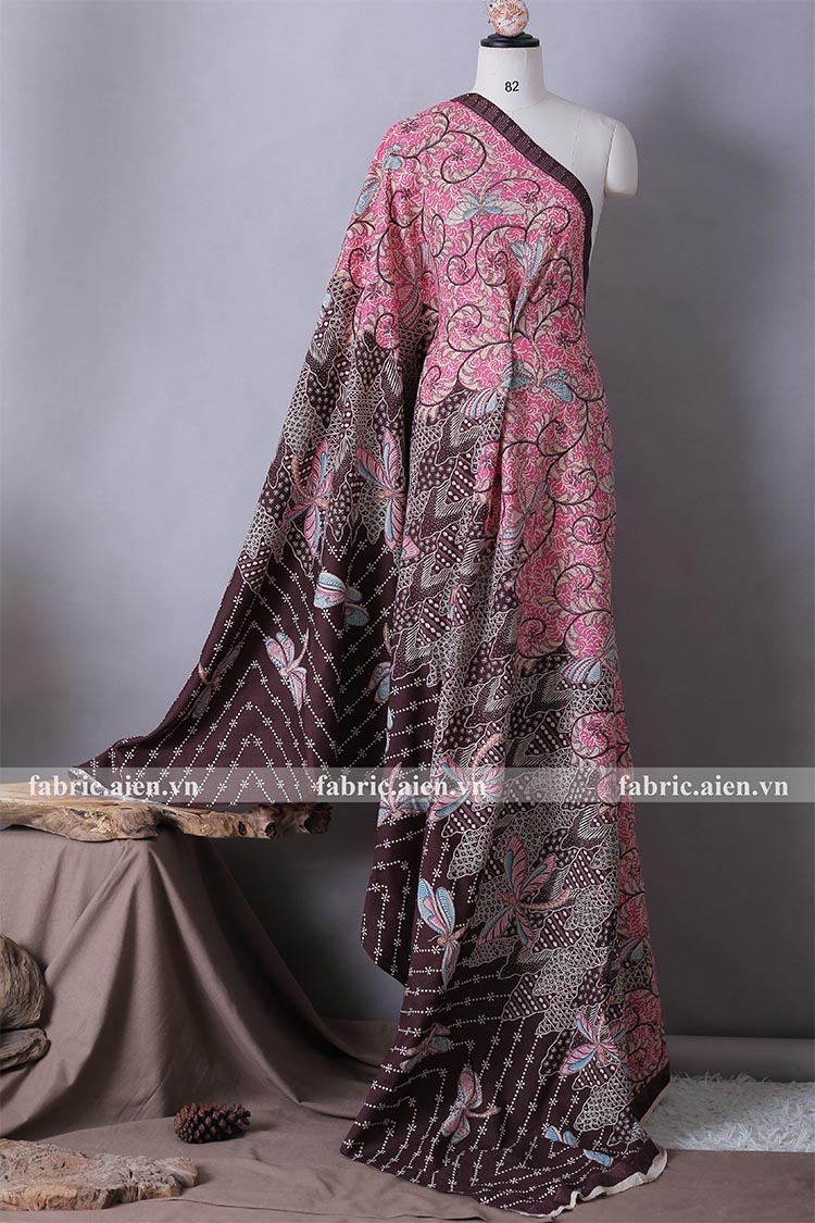 Vải Batik Soga Dobby print ABSOD-10 VẢI BÁN THEO TẤM