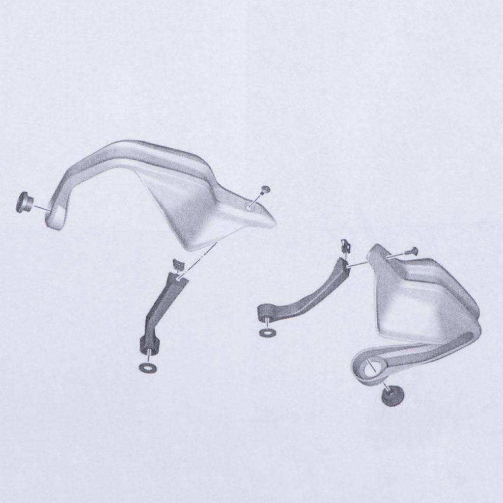 1 Pair Motorcycle   Deflectors Handle Protector Windshield