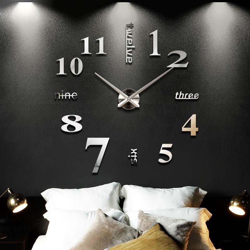 Đồng hồ dán tường 3D, Treo Tường trang trí decor đẹp.